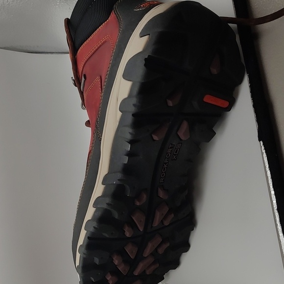 Rockport XCS Red Rugged Boots with Moc-Toe Design Waterproof Size 12 Excellent - Picture 7 of 16